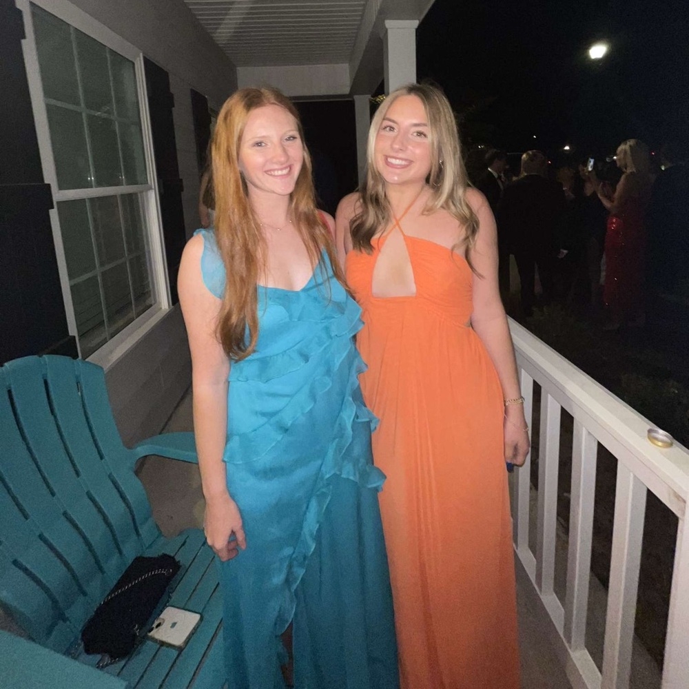 STAUD Orange Maxi Dresses